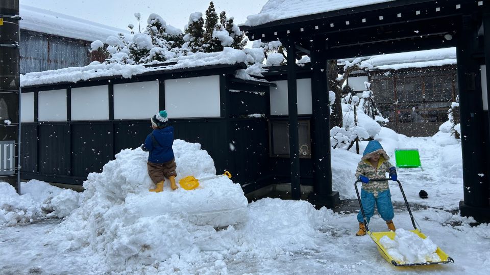法泉寺の2025年2月冬の除雪